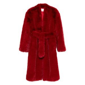 The Frankie Shop Red Coats - Faux Fur Coats Women